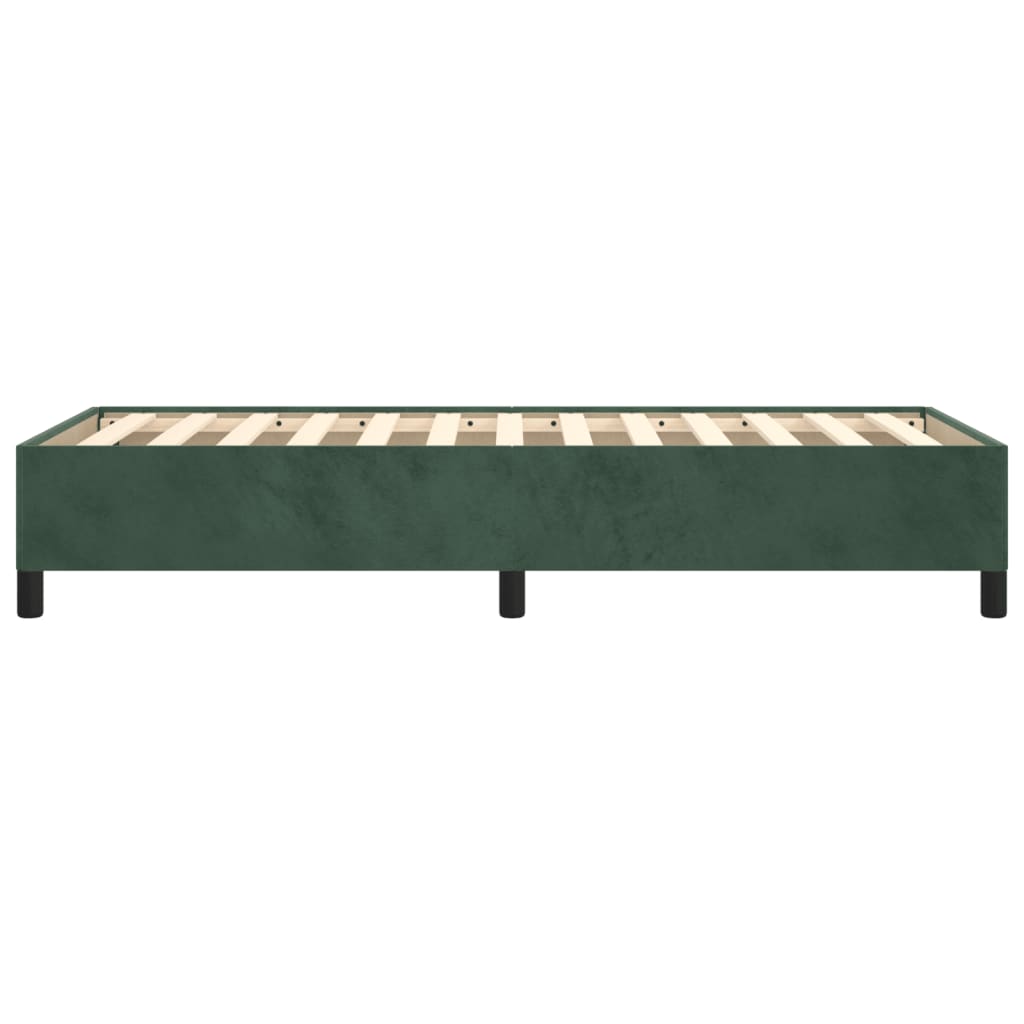 Bedframe Fluweel Donkergroen 100 x 200 cm 35 cm