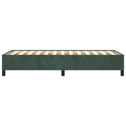 Bedframe Fluweel Donkergroen 100 x 200 cm 35 cm