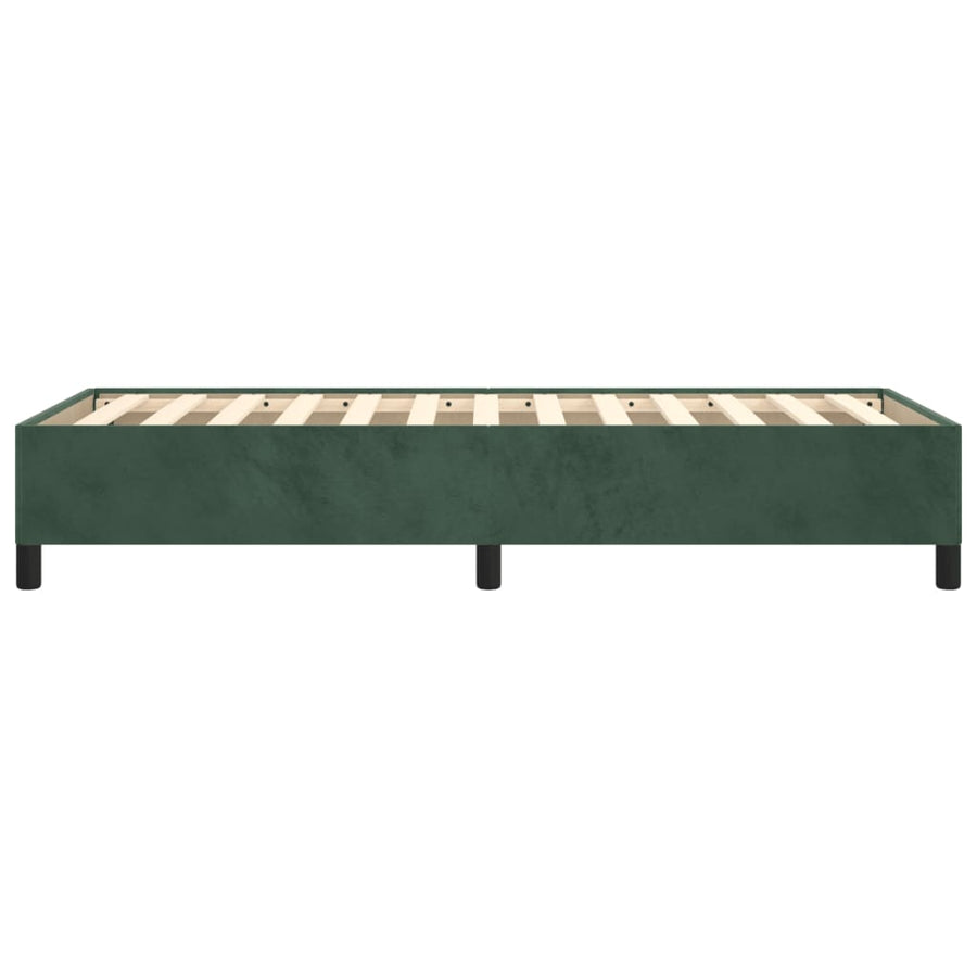 Bedframe Fluweel Donkergroen 100 x 200 cm 35 cm