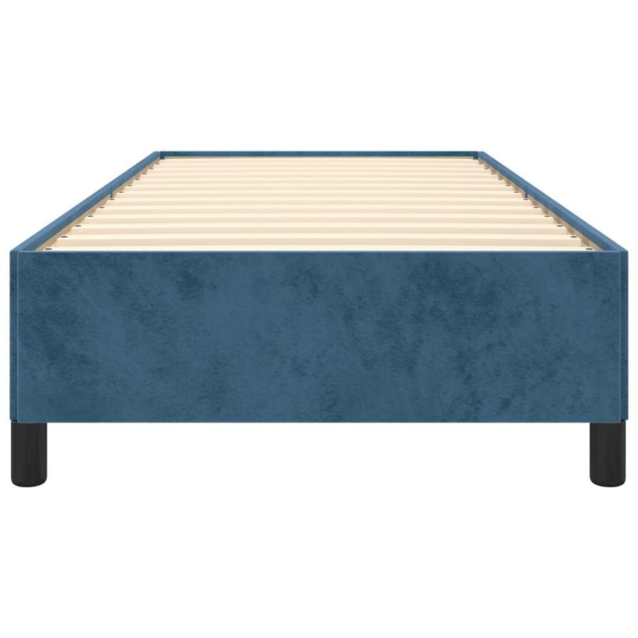 Bedframe Fluweel Donkerblauw 100 x 200 cm 35 cm