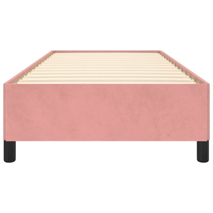 Bedframe Fluweel Roze 100 x 200 cm 35 cm