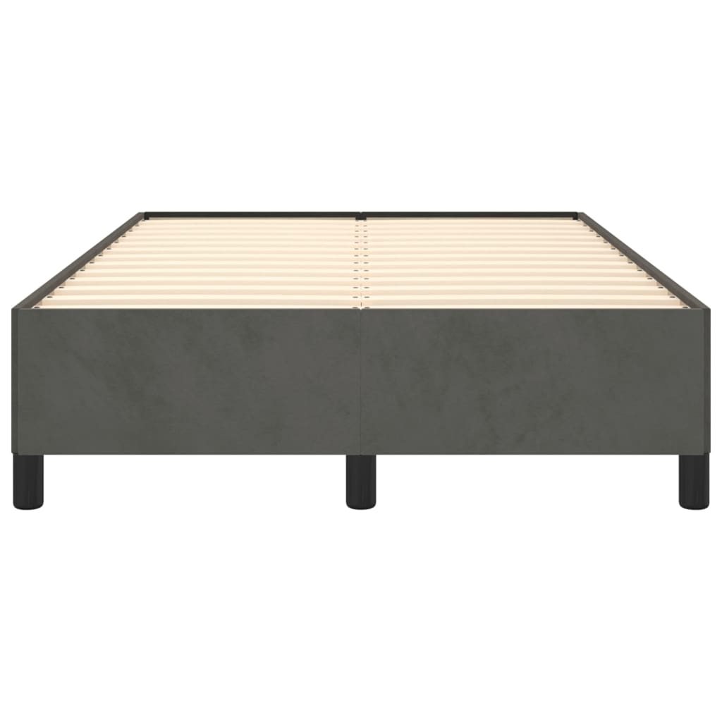 Bedframe Fluweel Donkergrijs 120 x 200 cm 35 cm