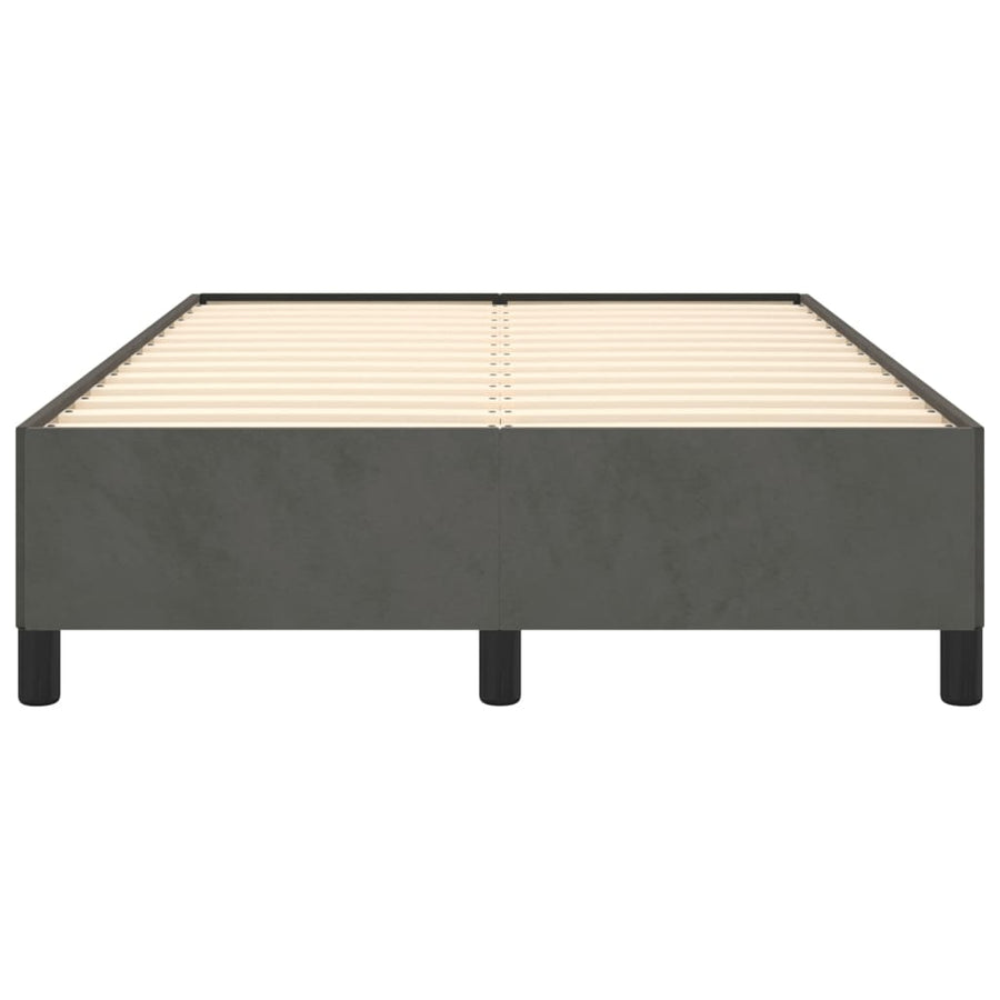 Bedframe Fluweel Donkergrijs 120 x 200 cm 35 cm