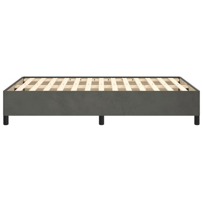 Bedframe Fluweel Donkergrijs 120 x 200 cm 35 cm