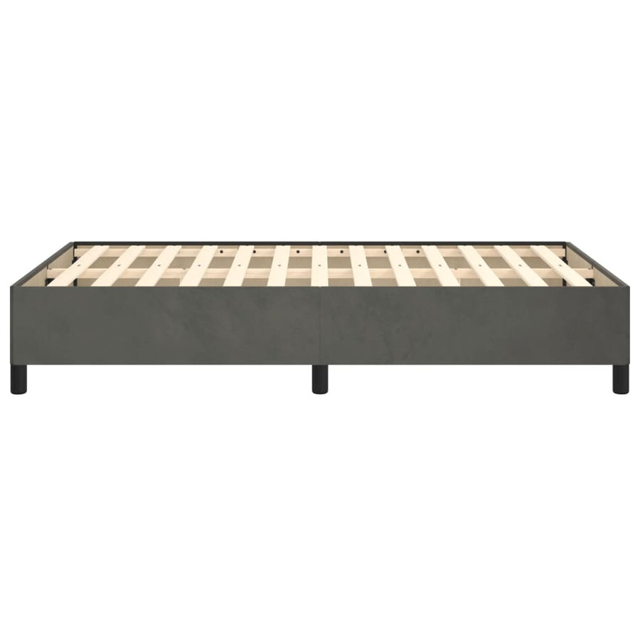 Bedframe Fluweel Donkergrijs 120 x 200 cm 35 cm