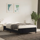 Bed frame without mattress 120x200 cm velvet black