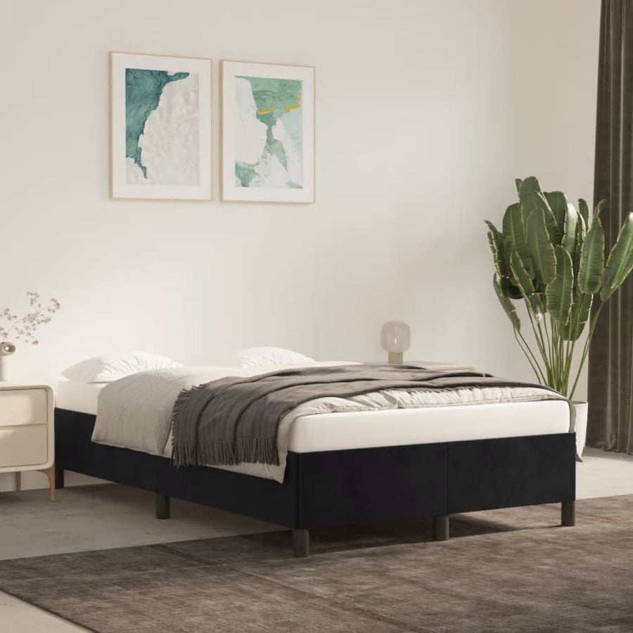 Bedframe Fluweel Zwart 120 x 200 cm 35 cm