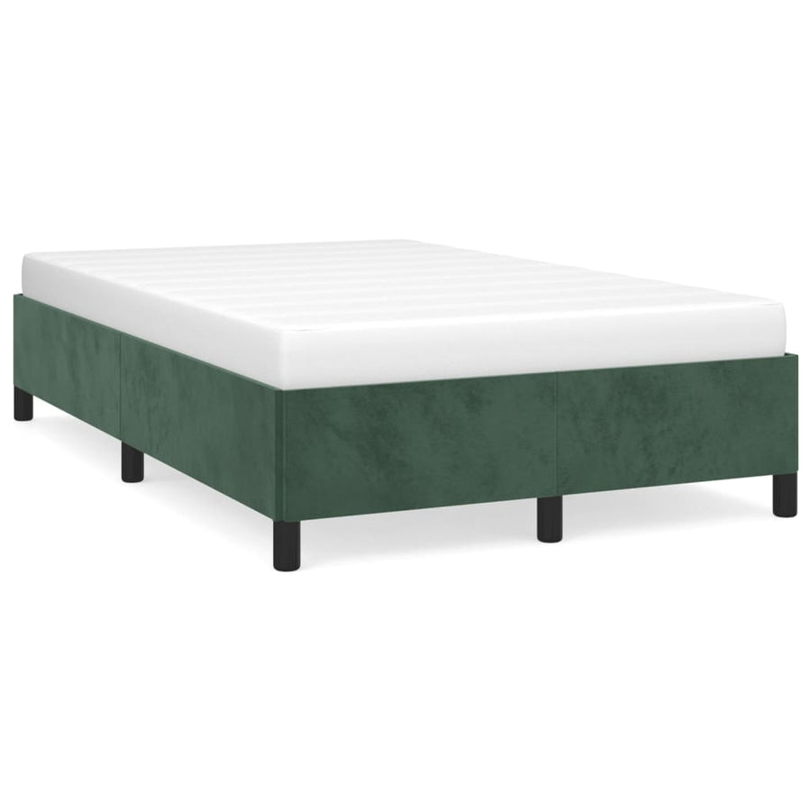 Bedframe Fluweel Donkergroen 120 x 200 cm 35 cm