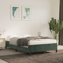 Bedframe Fluweel Donkergroen 120 x 200 cm 35 cm
