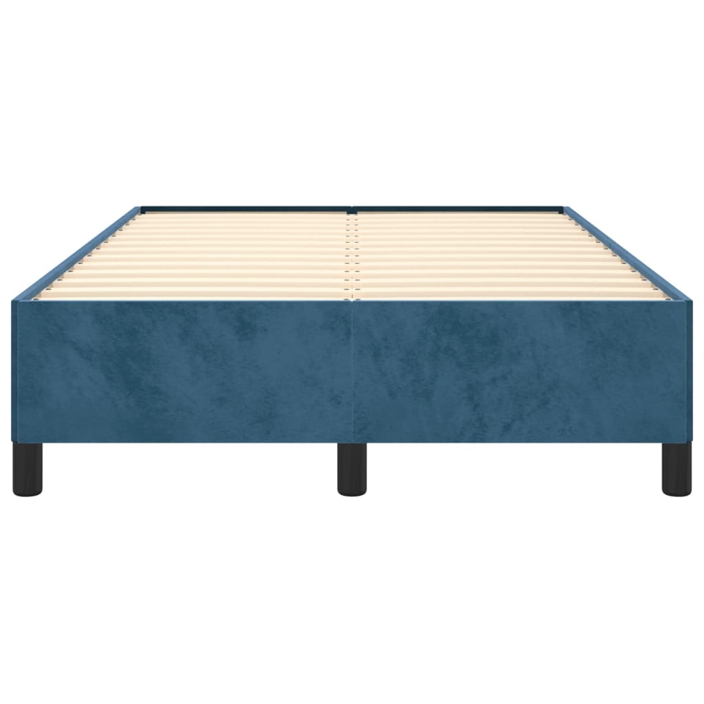 Bedframe fluweel donkerblauw 120x200 cm 120 x 200 cm 35 cm