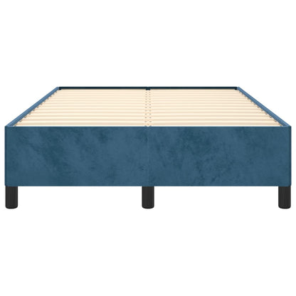 Bedframe fluweel donkerblauw 120x200 cm 120 x 200 cm 35 cm