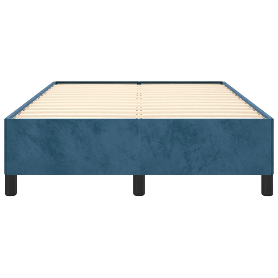 Bedframe fluweel donkerblauw 120x200 cm 120 x 200 cm 35 cm