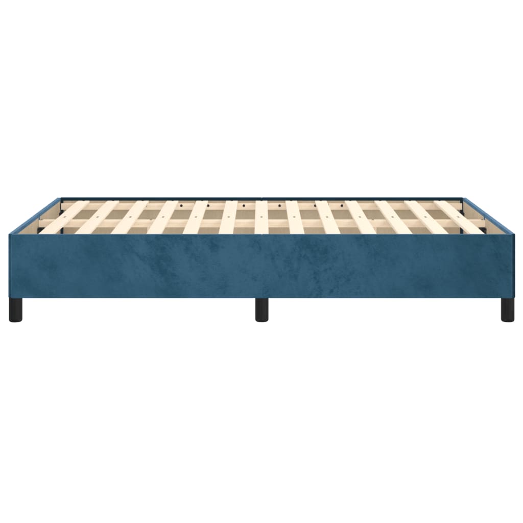 Bedframe fluweel donkerblauw 120x200 cm 120 x 200 cm 35 cm