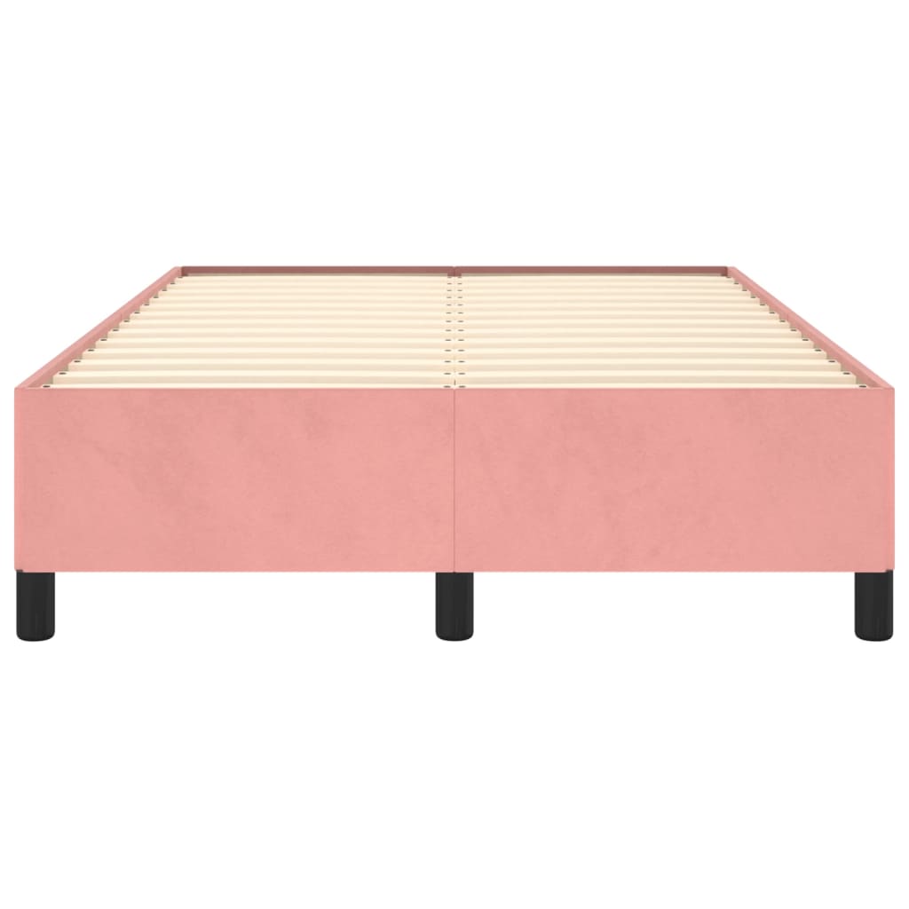Bedframe fluweel roze 120x200 cm 120 x 200 cm 35 cm