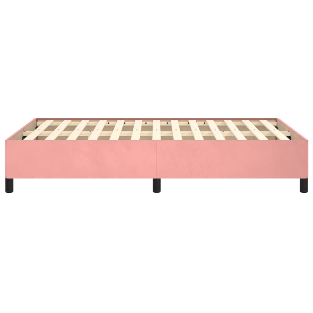 Bedframe fluweel roze 120x200 cm 120 x 200 cm 35 cm