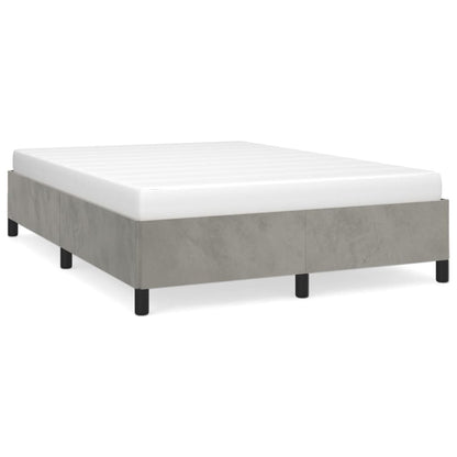 Bedframe Fluweel Lichtgrijs 140 x 190 cm 35 cm