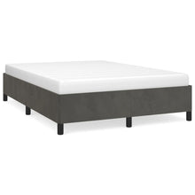 Bedframe Fluweel Mørkegrå Donkergrijs 140 x 190 cm 35 cm