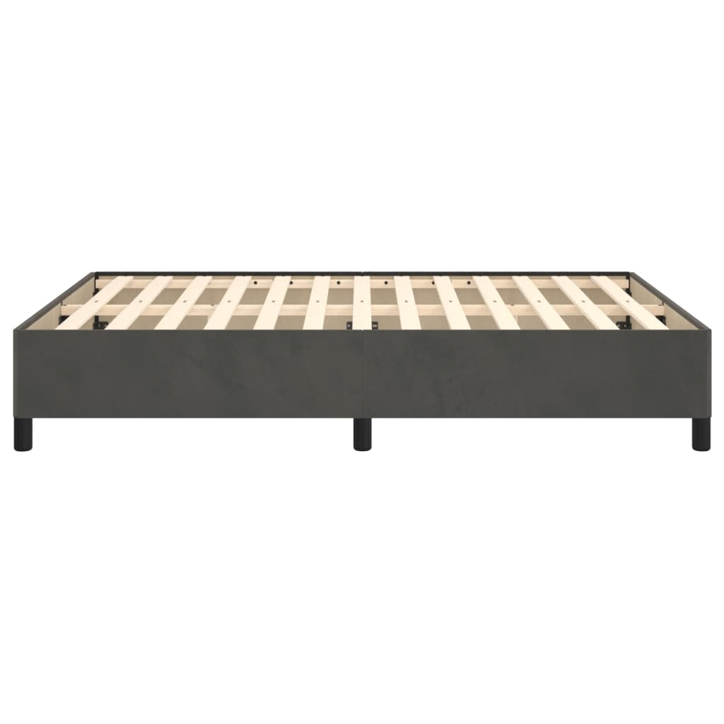 Bedframe Fluweel Mørkegrå Donkergrijs 140 x 190 cm 35 cm