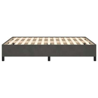 Bedframe Fluweel Mørkegrå Donkergrijs 140 x 190 cm 35 cm
