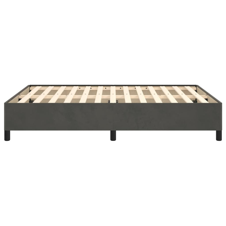 Bedframe Fluweel Mørkegrå Donkergrijs 140 x 190 cm 35 cm