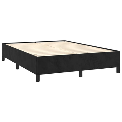 Bedframe Fluweel Zwart 140 x 190 cm 35 cm