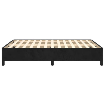 Bedframe Fluweel Zwart 140 x 190 cm 35 cm