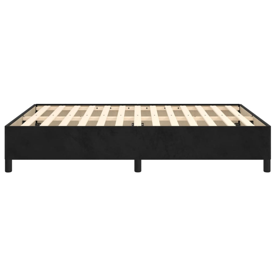 Bedframe Fluweel Zwart 140 x 190 cm 35 cm