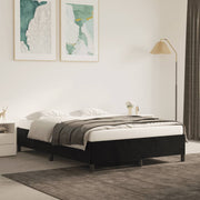 Bed frame without mattress 140x190 cm velvet black
