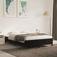 Bedframe Fluweel Zwart 140 x 190 cm 35 cm