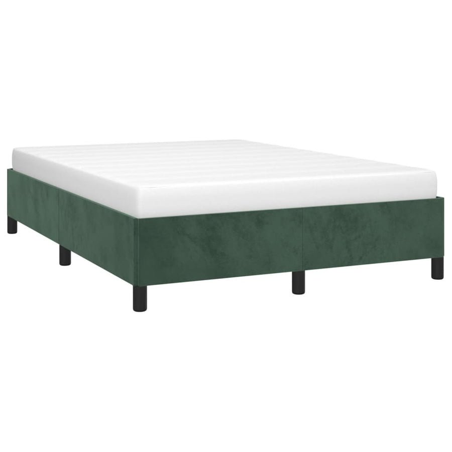 Bedframe Fluweel Donkergroen 140 x 190 cm 35 cm