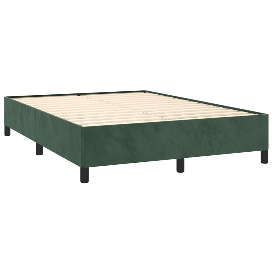 Bedframe Fluweel Donkergroen 140 x 190 cm 35 cm