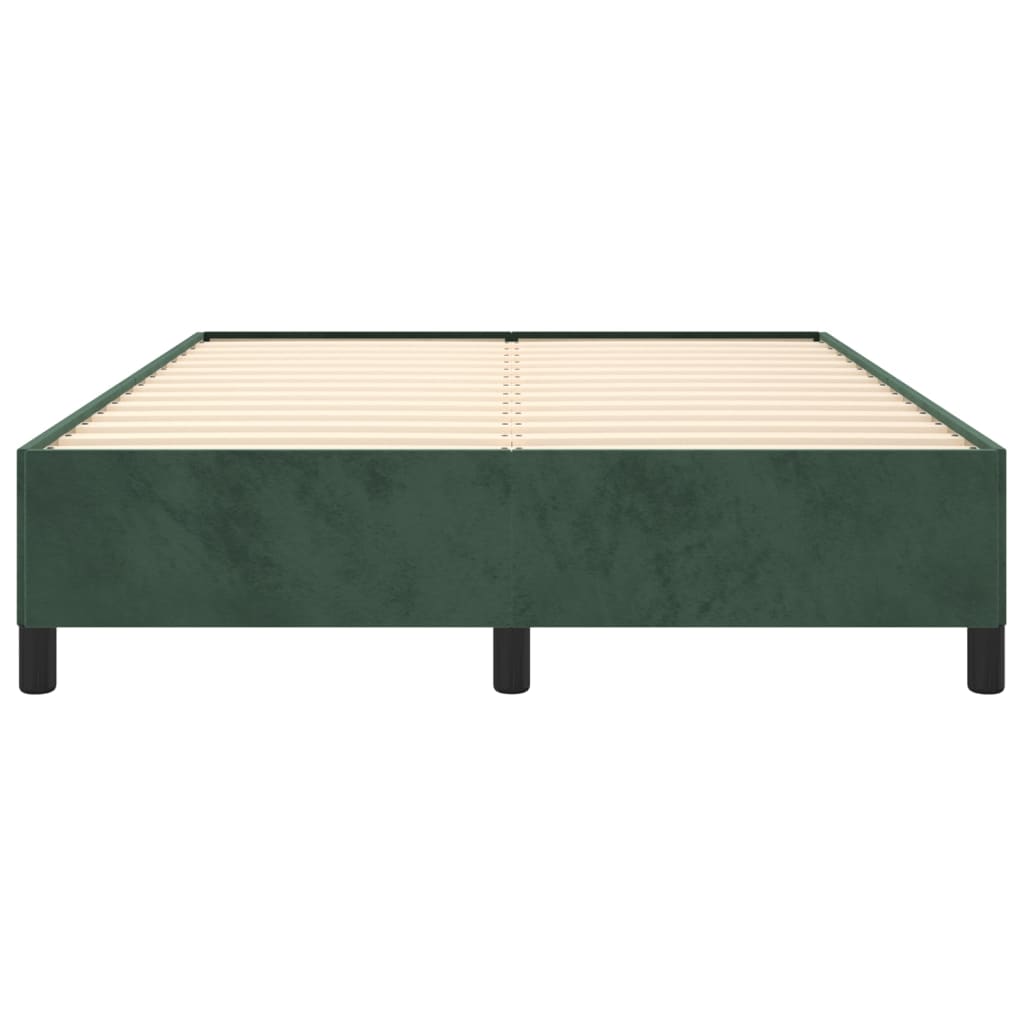 Bedframe Fluweel Donkergroen 140 x 190 cm 35 cm