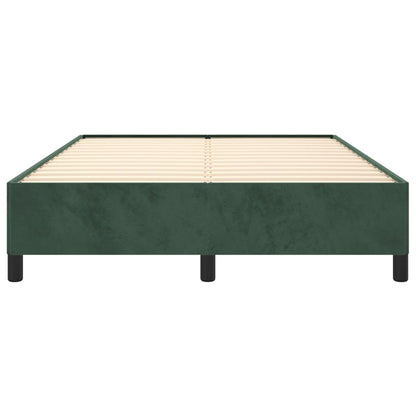 Bedframe Fluweel Donkergroen 140 x 190 cm 35 cm