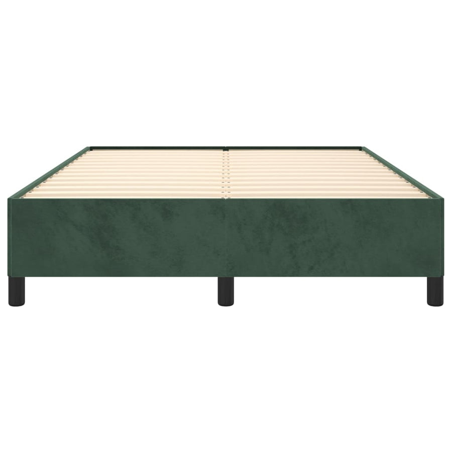 Bedframe Fluweel Donkergroen 140 x 190 cm 35 cm