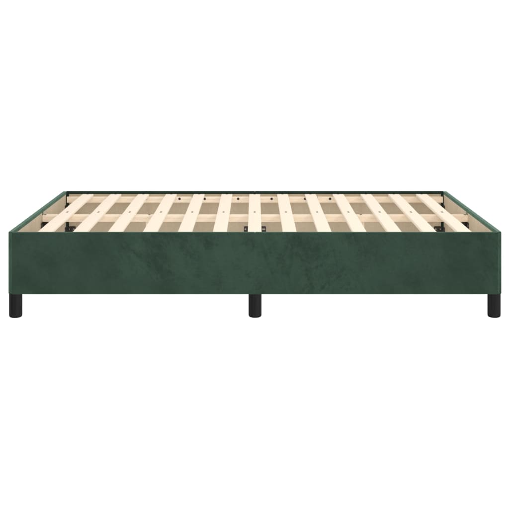 Bedframe Fluweel Donkergroen 140 x 190 cm 35 cm