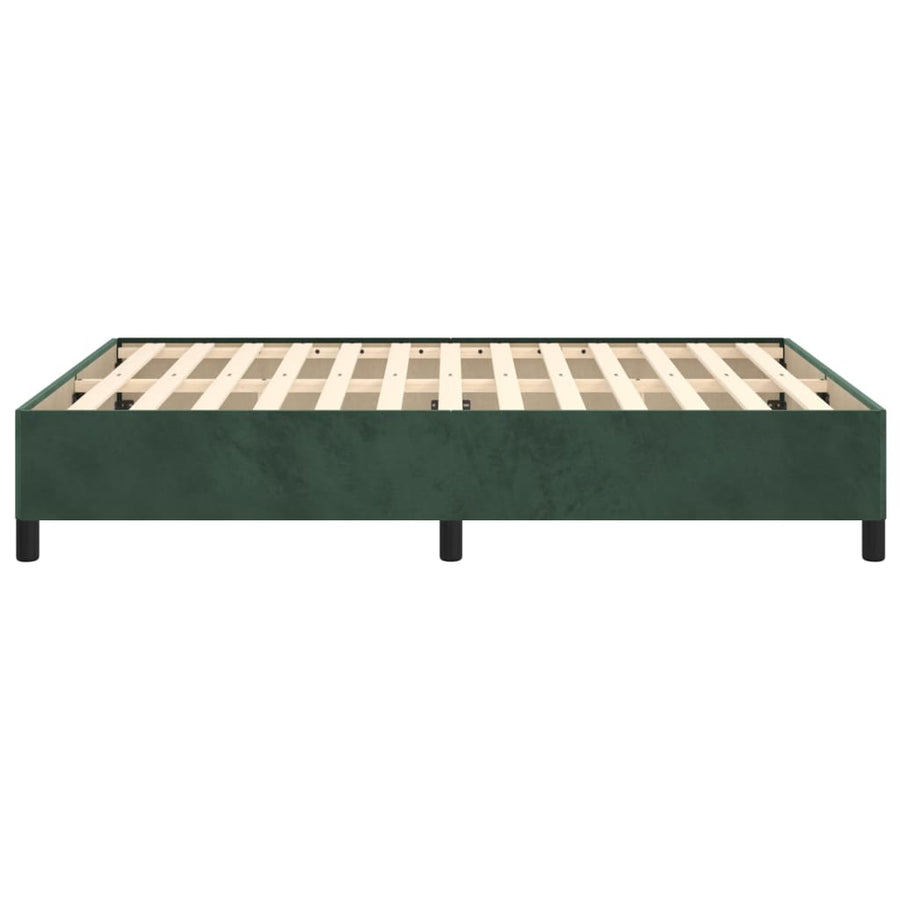Bedframe Fluweel Donkergroen 140 x 190 cm 35 cm