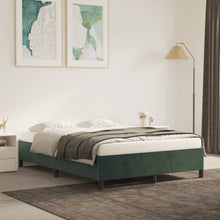 Bedframe Fluweel Donkergroen 140 x 190 cm 35 cm