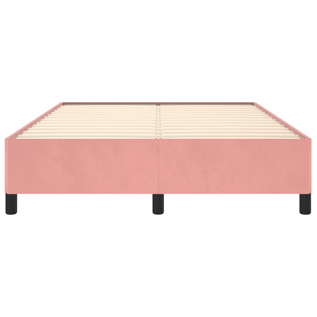 Bedframe Fluweel Roze 140 x 190 cm 35 cm