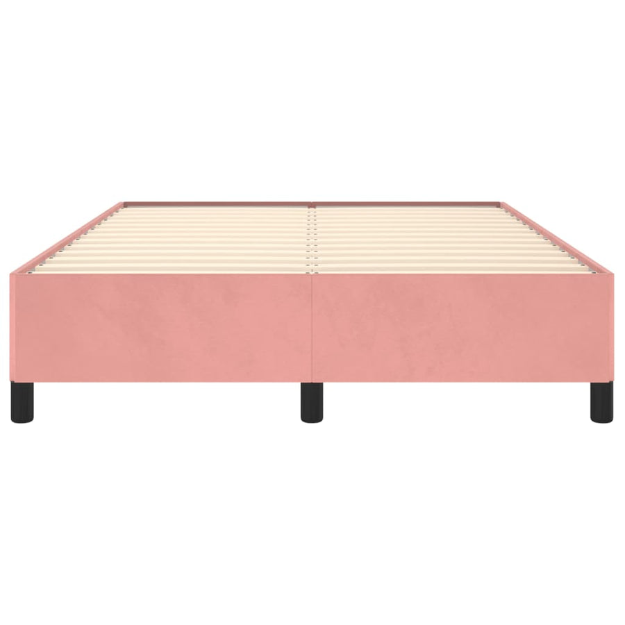 Bedframe Fluweel Roze 140 x 190 cm 35 cm