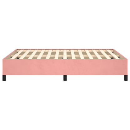Bedframe Fluweel Roze 140 x 190 cm 35 cm