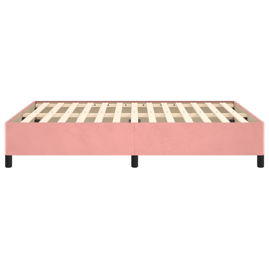 Bedframe Fluweel Roze 140 x 190 cm 35 cm