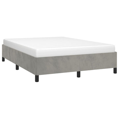 Bedframe Fluweel Lichtgrijs 140 x 200 cm 35 cm