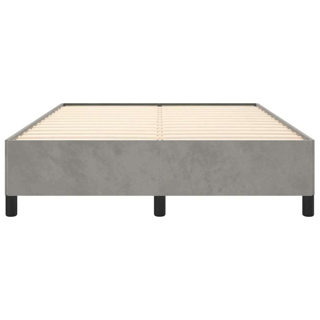 Bedframe Fluweel Lichtgrijs 140 x 200 cm 35 cm