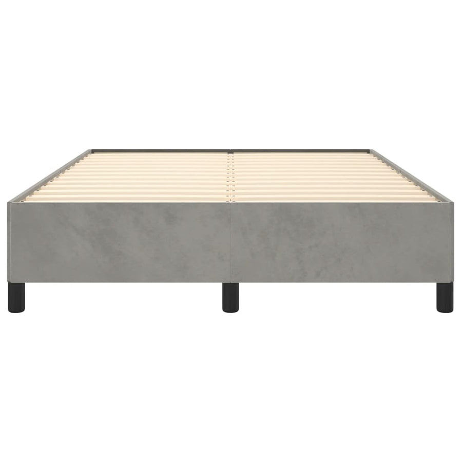 Bedframe Fluweel Lichtgrijs 140 x 200 cm 35 cm