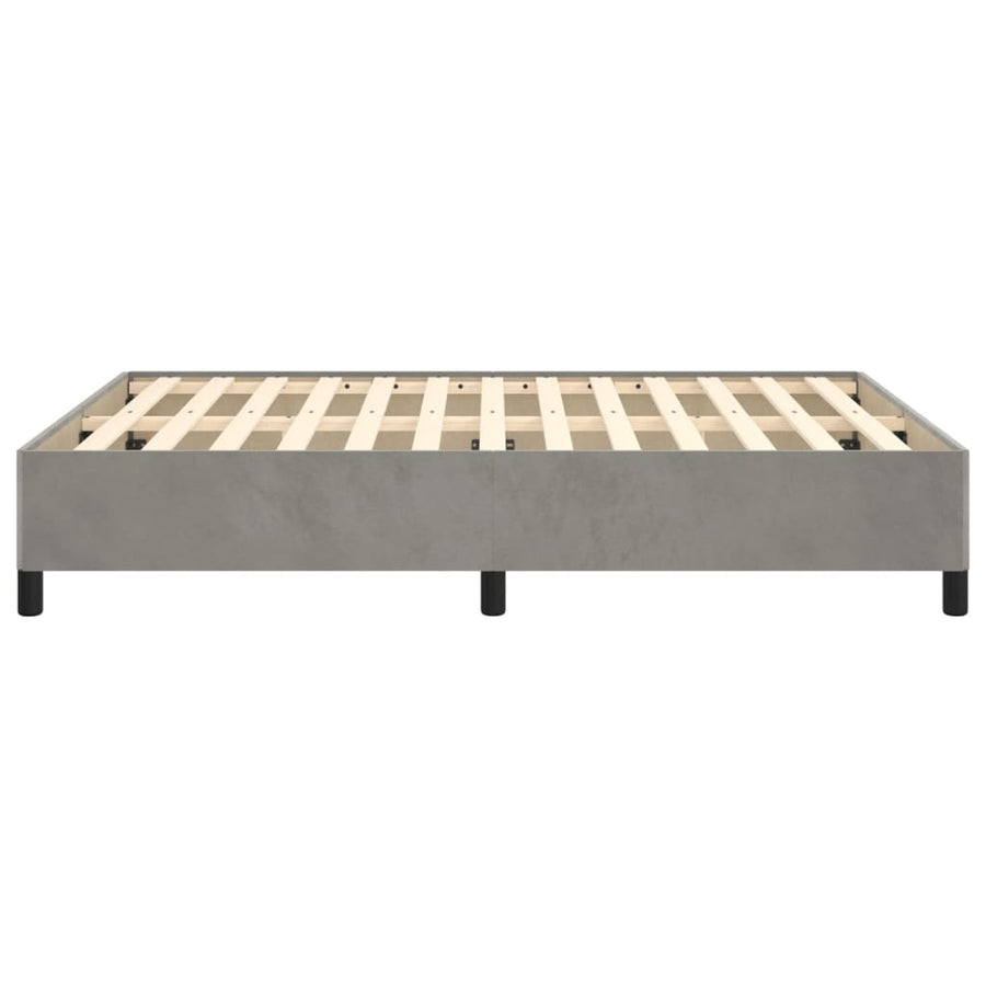 Bedframe Fluweel Lichtgrijs 140 x 200 cm 35 cm