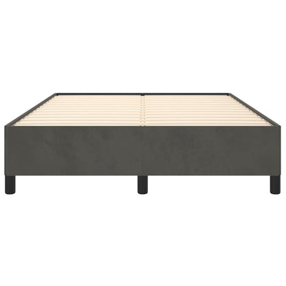 Bedframe Fluweel Donkergrijs 140 x 200 cm 35 cm