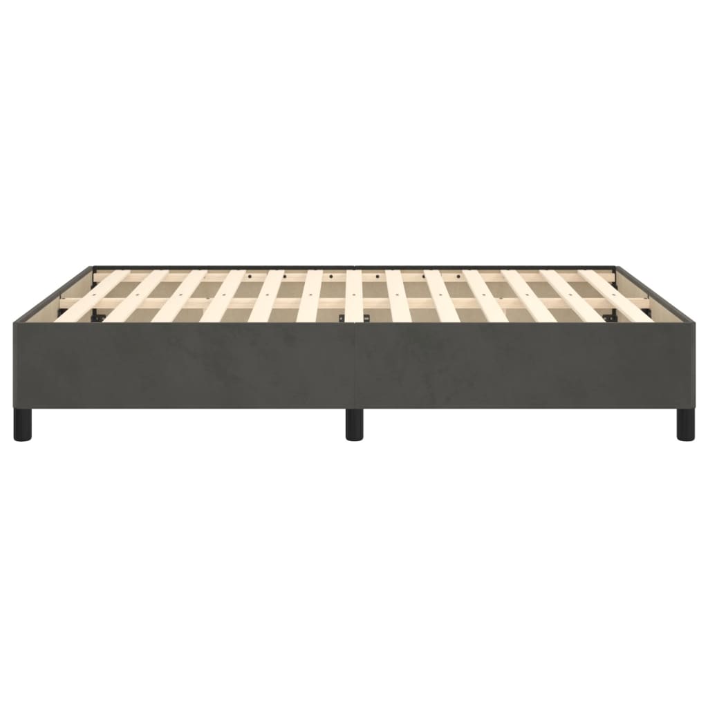 Bedframe Fluweel Donkergrijs 140 x 200 cm 35 cm