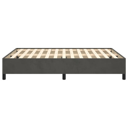 Bedframe Fluweel Donkergrijs 140 x 200 cm 35 cm