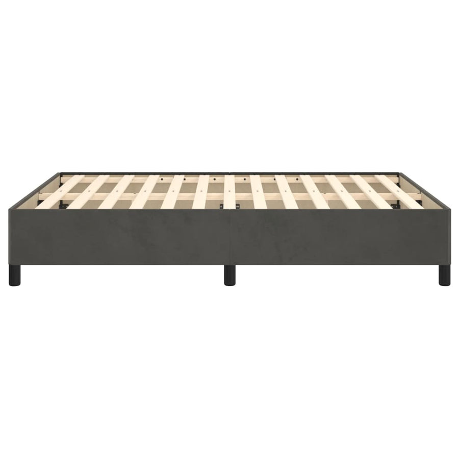 Bedframe Fluweel Donkergrijs 140 x 200 cm 35 cm
