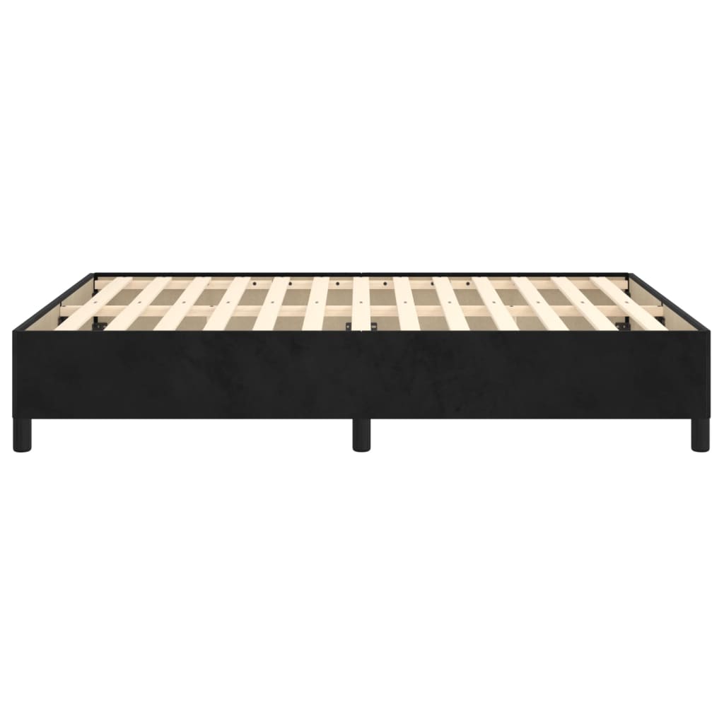 Bedframe Fluweel Zwart 140 x 200 cm 35 cm